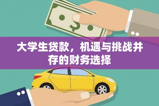 宁武大学生贷款，机遇与挑战并存的财务选择