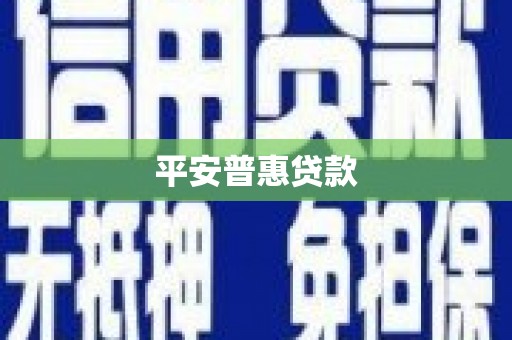 宁武平安普惠贷款