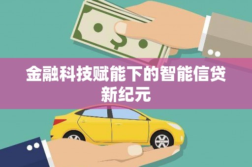 宁武金融科技赋能下的智能信贷新纪元