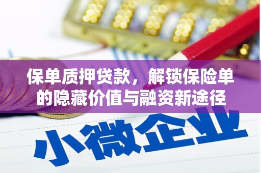宁武保单质押贷款，解锁保险单的隐藏价值与融资新途径