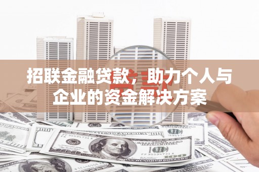 宁武招联金融贷款，助力个人与企业的资金解决方案