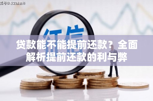 宁武贷款能不能提前还款？全面解析提前还款的利与弊