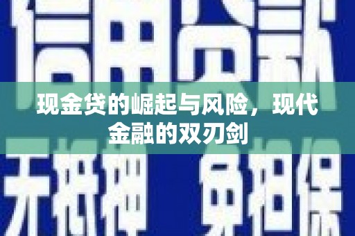 宁武现金贷的崛起与风险，现代金融的双刃剑
