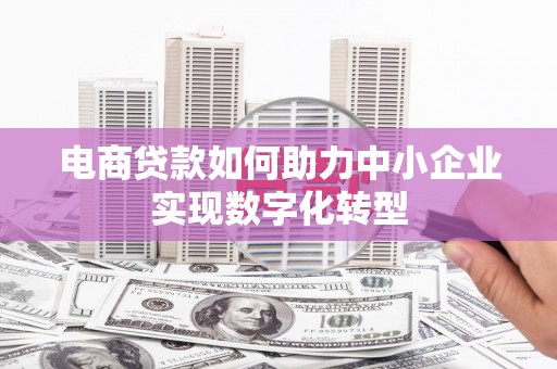 宁武电商贷款如何助力中小企业实现数字化转型