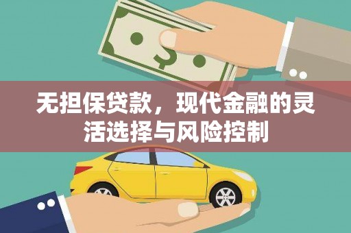 宁武无担保贷款，现代金融的灵活选择与风险控制