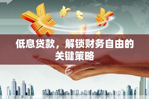 宁武低息贷款，解锁财务自由的关键策略