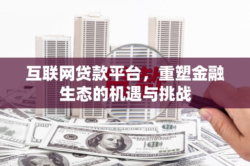 宁武互联网贷款平台，重塑金融生态的机遇与挑战