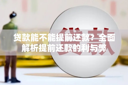 宁武贷款能不能提前还款？全面解析提前还款的利与弊