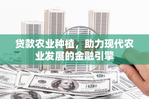 宁武贷款农业种植，助力现代农业发展的金融引擎