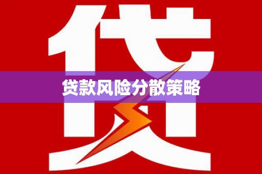 宁武贷款风险分散策略
