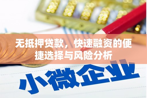 宁武无抵押贷款，快速融资的便捷选择与风险分析
