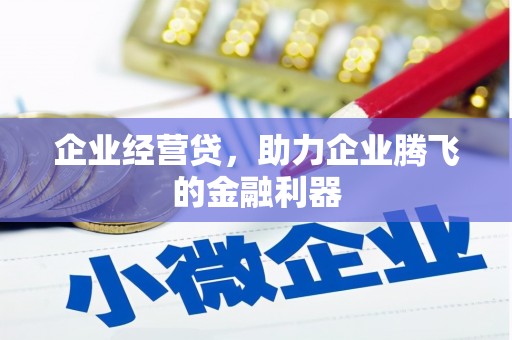 宁武企业经营贷，助力企业腾飞的金融利器