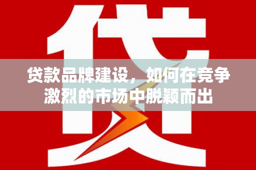 宁武贷款品牌建设，如何在竞争激烈的市场中脱颖而出
