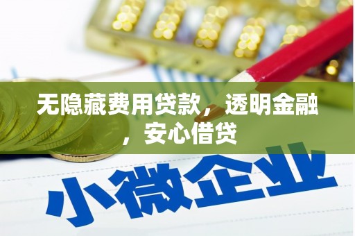 宁武无隐藏费用贷款，透明金融，安心借贷