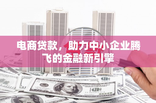 宁武电商贷款，助力中小企业腾飞的金融新引擎