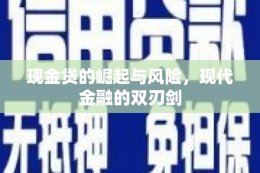 宁武现金贷的崛起与风险，现代金融的双刃剑