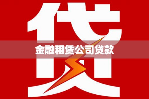 宁武金融租赁公司贷款