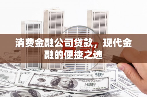 宁武消费金融公司贷款，现代金融的便捷之选