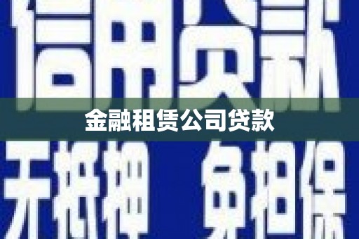 宁武金融租赁公司贷款