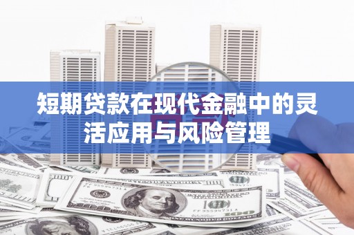 宁武短期贷款在现代金融中的灵活应用与风险管理
